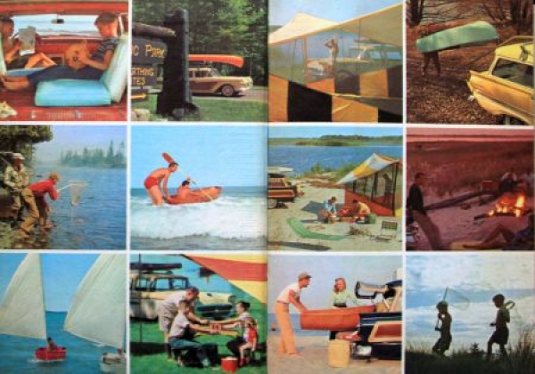 Reck "Ford Treasury - Station Wagon Living" USA Ford Camping History 1957 two volumes (1497)
